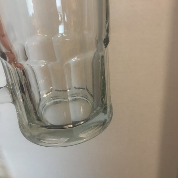 Set of 2 Large Heavy Glass Beer Mugs - Picture 7 of 12